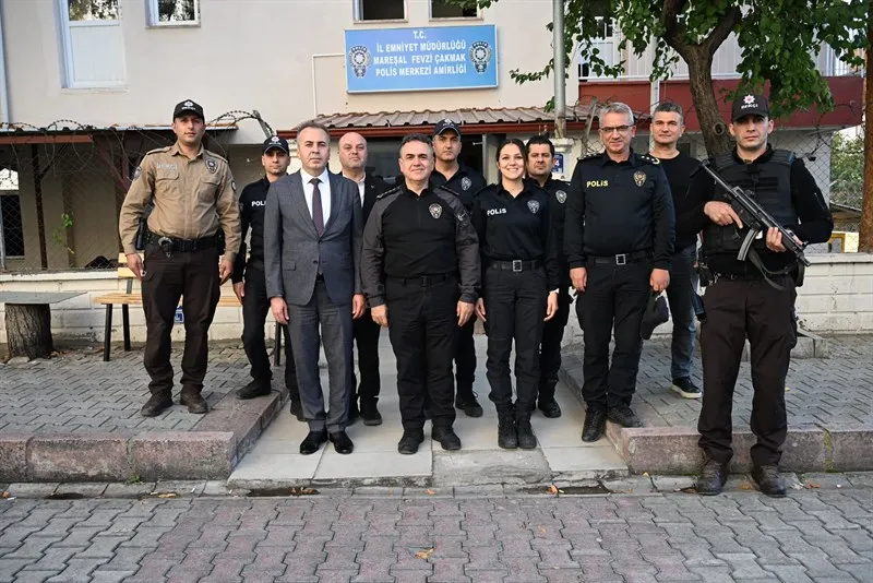 "İl Emniyet Müdürümüz Aydın Karan’dan Mareşal Fevzi Çakmak Polis Merkezi Amirliğimize Ziyaret"