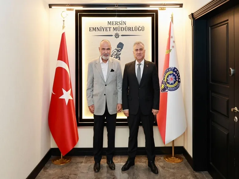 Emekli 1. sınıf Emniyet Müdürü Yılmaz Orhan, İl Emniyet Müdürü Fahri Aktaş’ı ziyaret etti