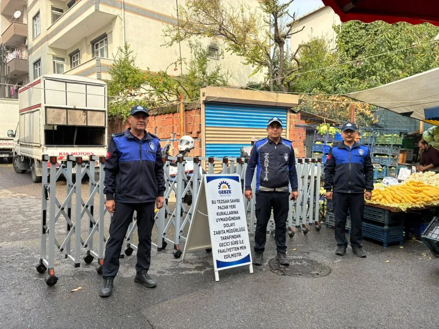 Gebze Belediyesi: Gebze zabıtasından pazar yerlerinde denetim