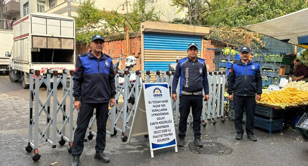 Gebze Belediyesi: Gebze zabıtasından pazar yerlerinde denetim