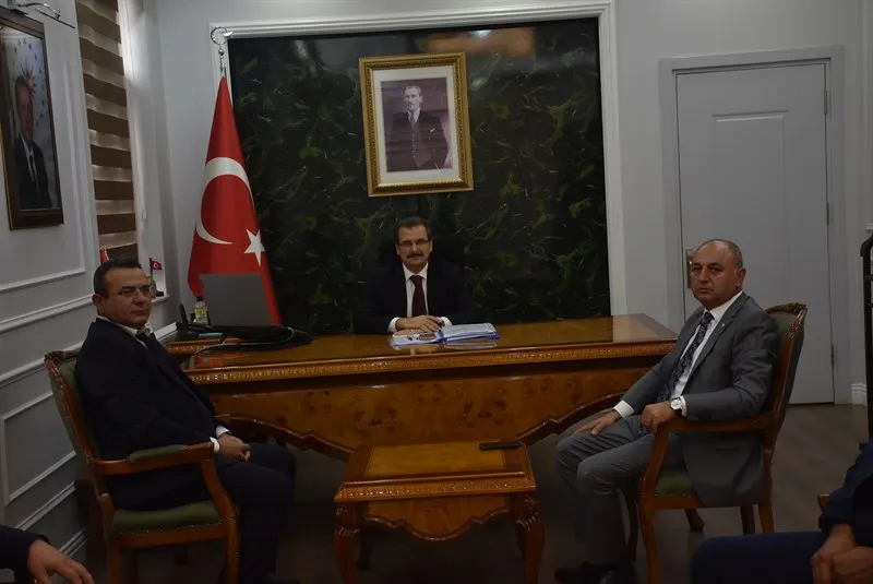 Salihli ticaret borsasından Salihli Kaymakamına ziyaret