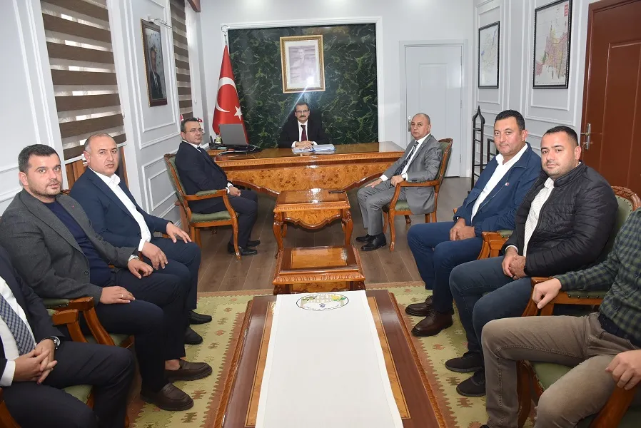 Salihli ticaret borsasından Salihli Kaymakamına ziyaret