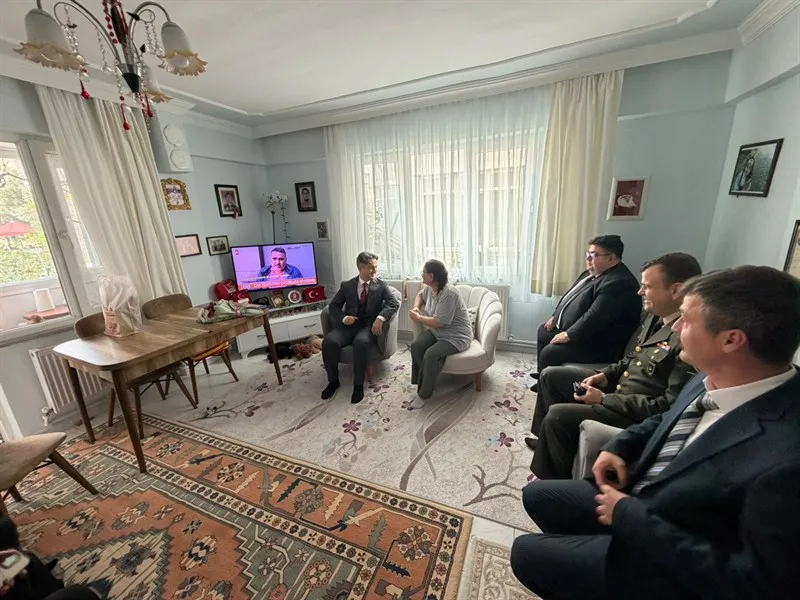 Şarköy Kaymakamı Erdoğan'ın Şehit Gürkan Demirtaş'ın ailesine ziyaretleri