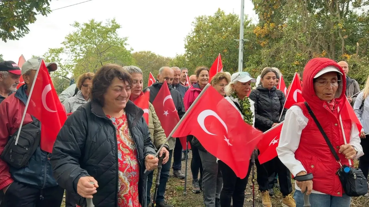 Şile’de Cumhuriyet Coşkusu Kilimli Parkuru’nda doğa yürüyüşüyle yaşandı