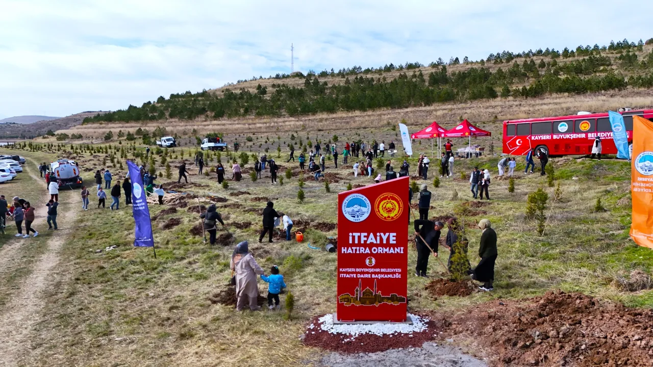 Kayseri İtfaiyesi’nin 100. Yılına özel etkinlik: 500 fidanlık Hatıra Ormanı