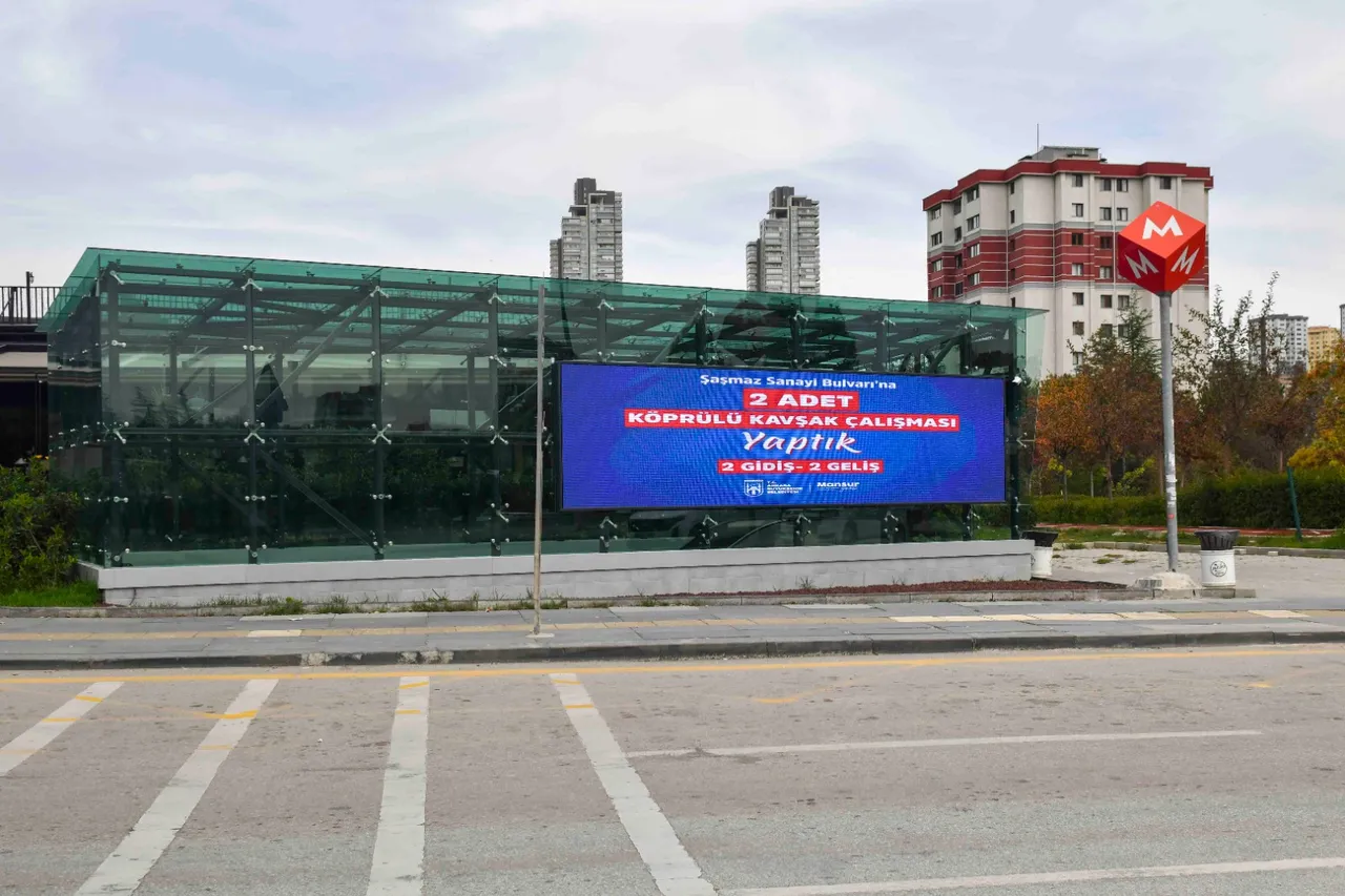 Ankara Büyükşehir’den metro istasyonu ve alt geçitte kanopi çalışması