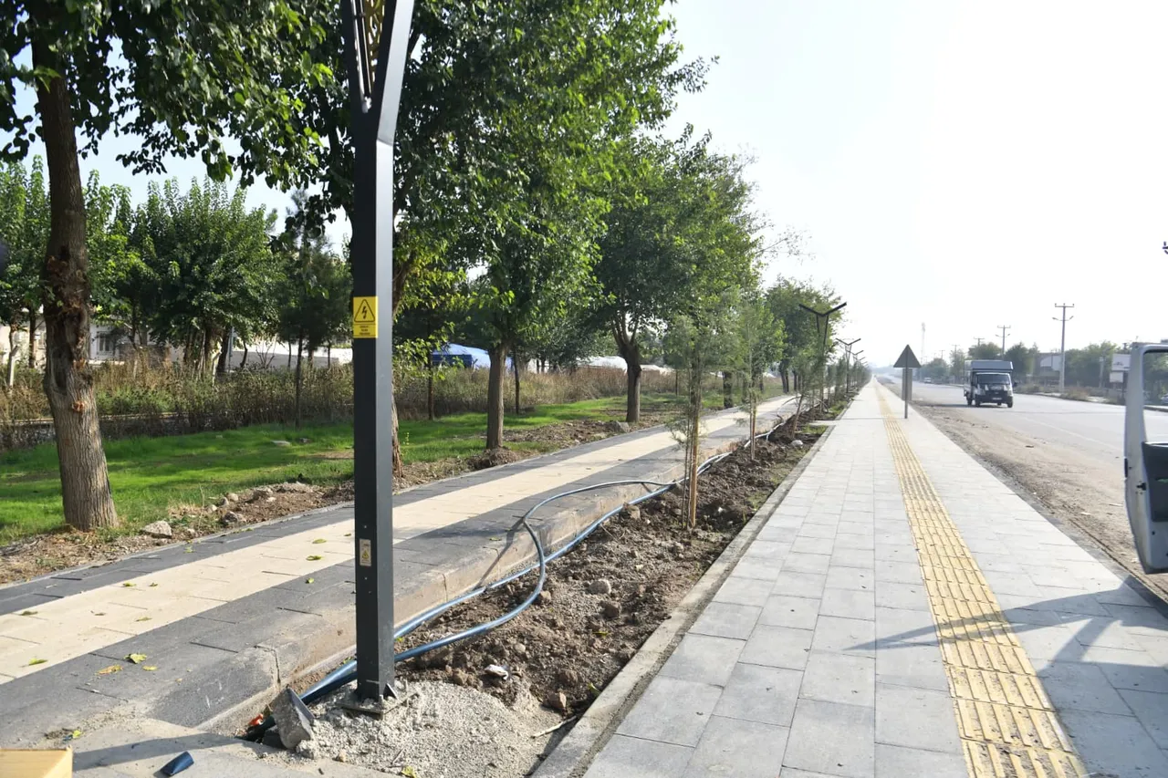 Sanayi Yürüyüş Yolu’ndaki ağaçlar için damlama sulama sistemi