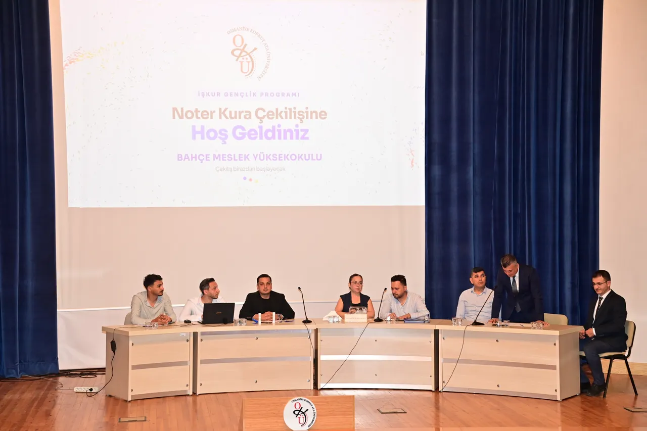 Osmaniye Korkut Ata Üniversitesinde İŞKUR Gençlik Programı kura çekimi düzenlendi