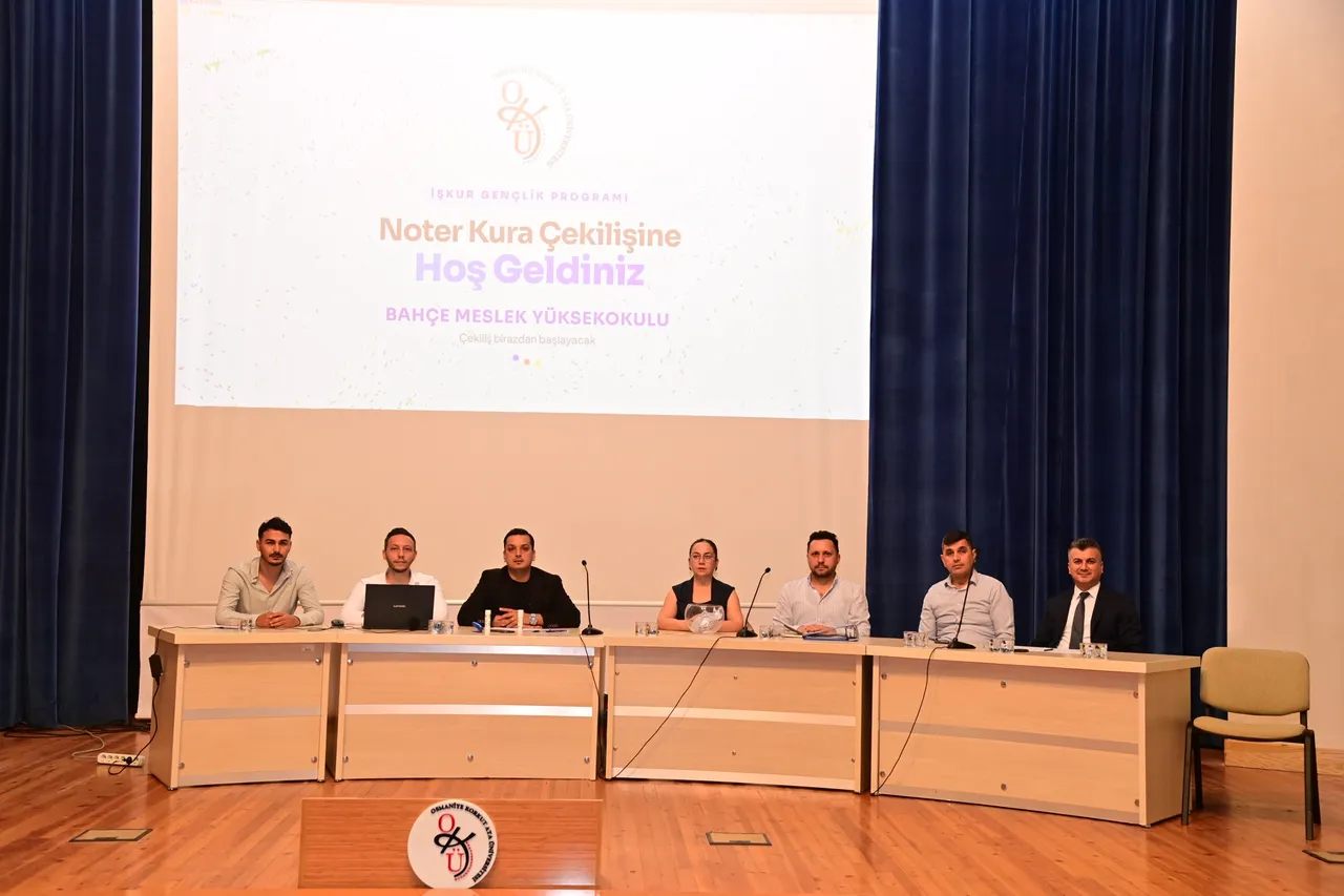 Osmaniye Korkut Ata Üniversitesinde İŞKUR Gençlik Programı kura çekimi düzenlendi