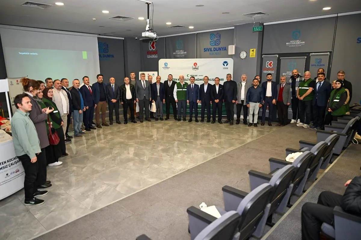 Üreten Kocaeli'nin Bağımsız Çalışanları, Kentine Değer Katan Yeşil Gönüllüler projesi kapanış töreni Vali Aktaş’ın katılımlarıyla yapıldı