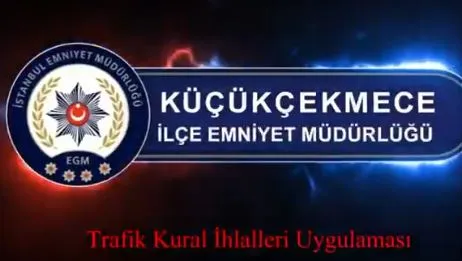 Küçükçekmece Kaymakamlığı koordinesinde kazaların önüne geçmek amacıyla drone destekli trafik uygulaması yapıldı