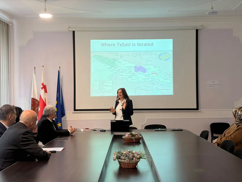 Artvin Çoruh Üniversitesi ve Gürcistan Telavi Devlet Üniversitesi Arasında Akademik İş Birliği anlaşması imzalandı