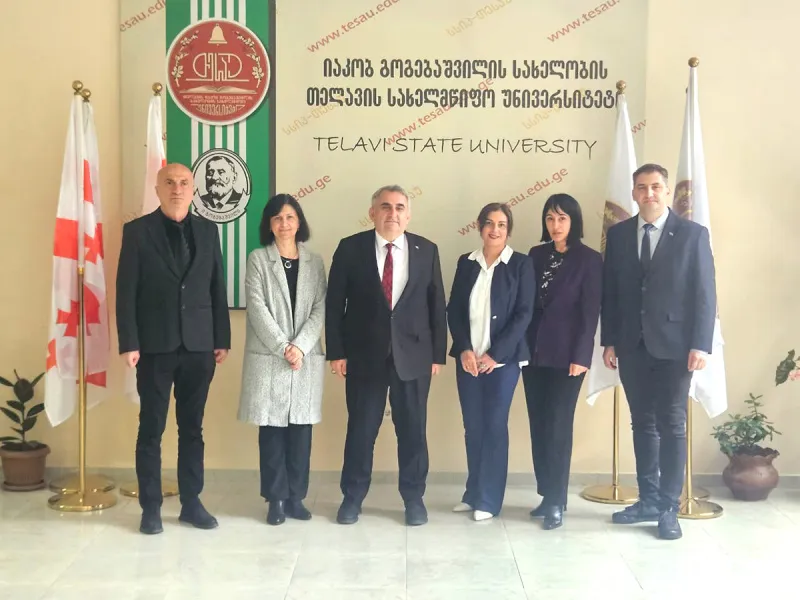 Artvin Çoruh Üniversitesi ve Gürcistan Telavi Devlet Üniversitesi Arasında Akademik İş Birliği anlaşması imzalandı