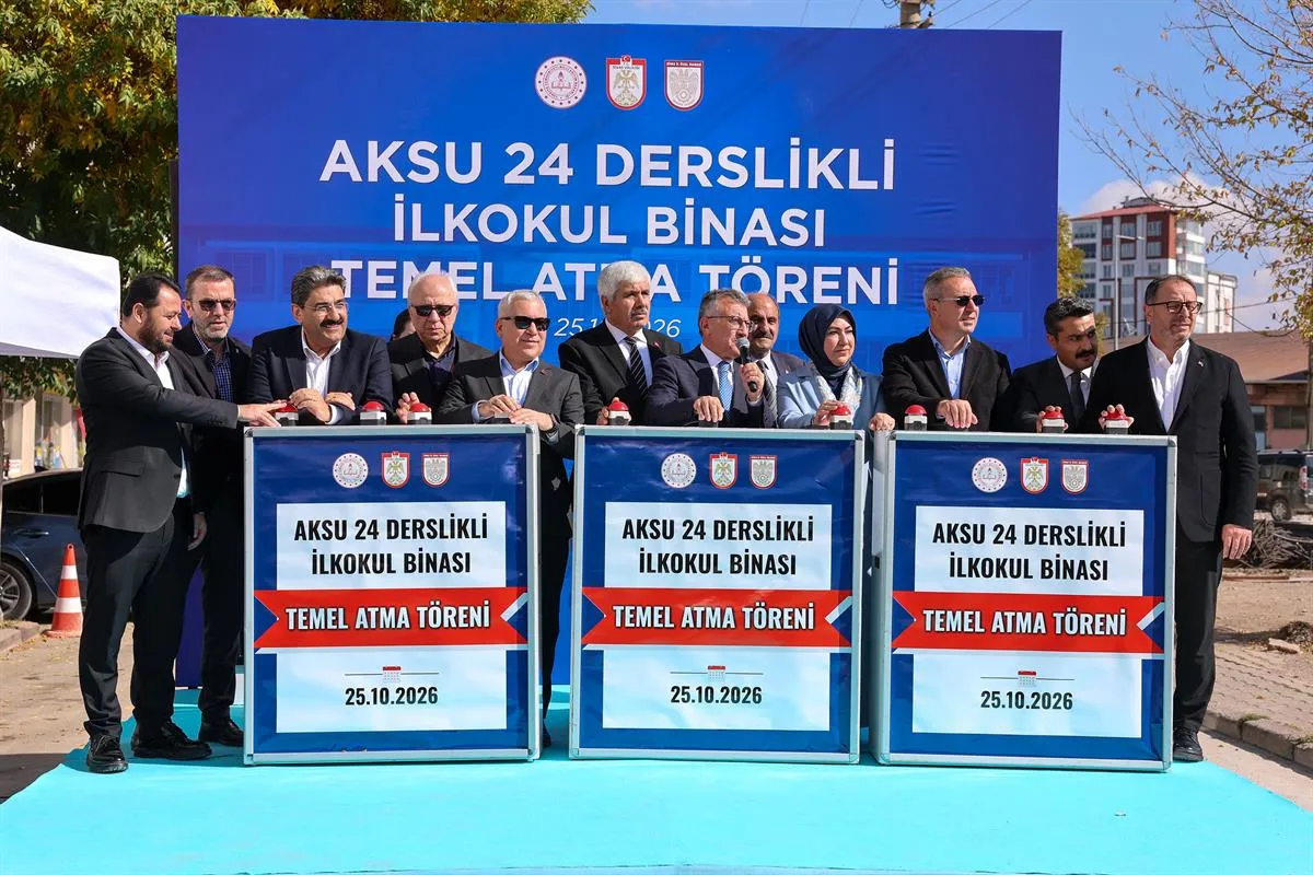 24 Derslikli Yavuz Bülent Bâkiler İlkokulu'nun temeli atıldı
