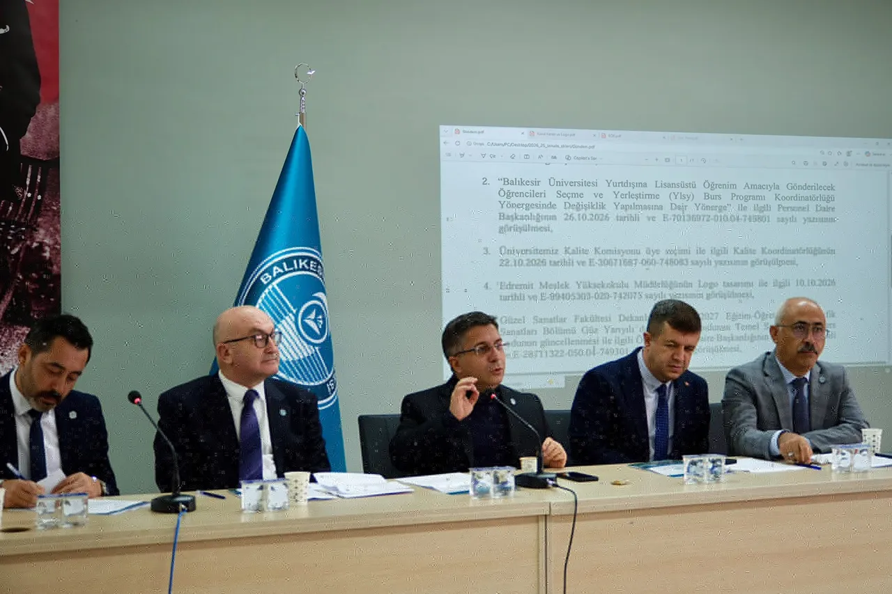 BAÜN Senato ve Yönetim Kurulu toplantısı, Edremit MYO’da yapıldı