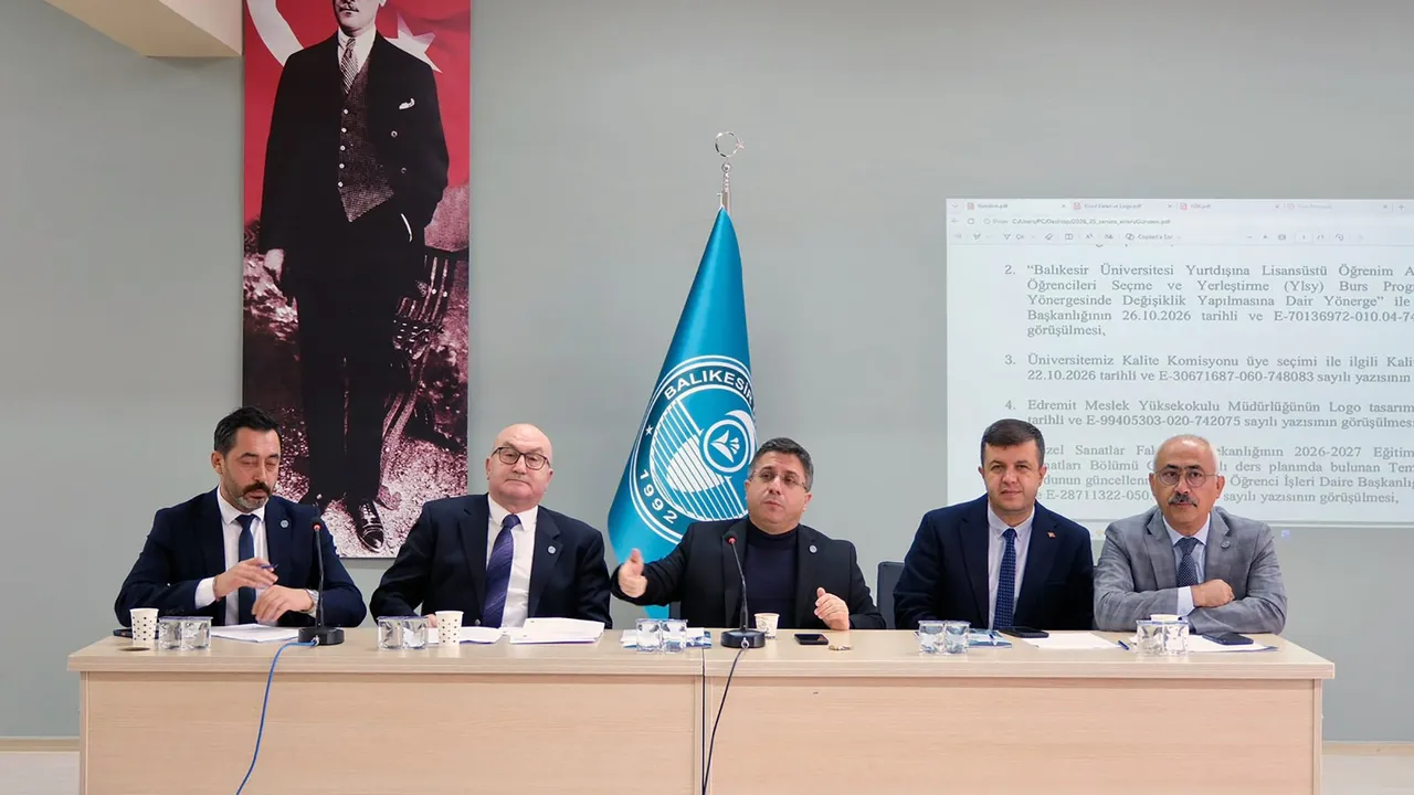 BAÜN Senato ve Yönetim Kurulu toplantısı, Edremit MYO’da yapıldı