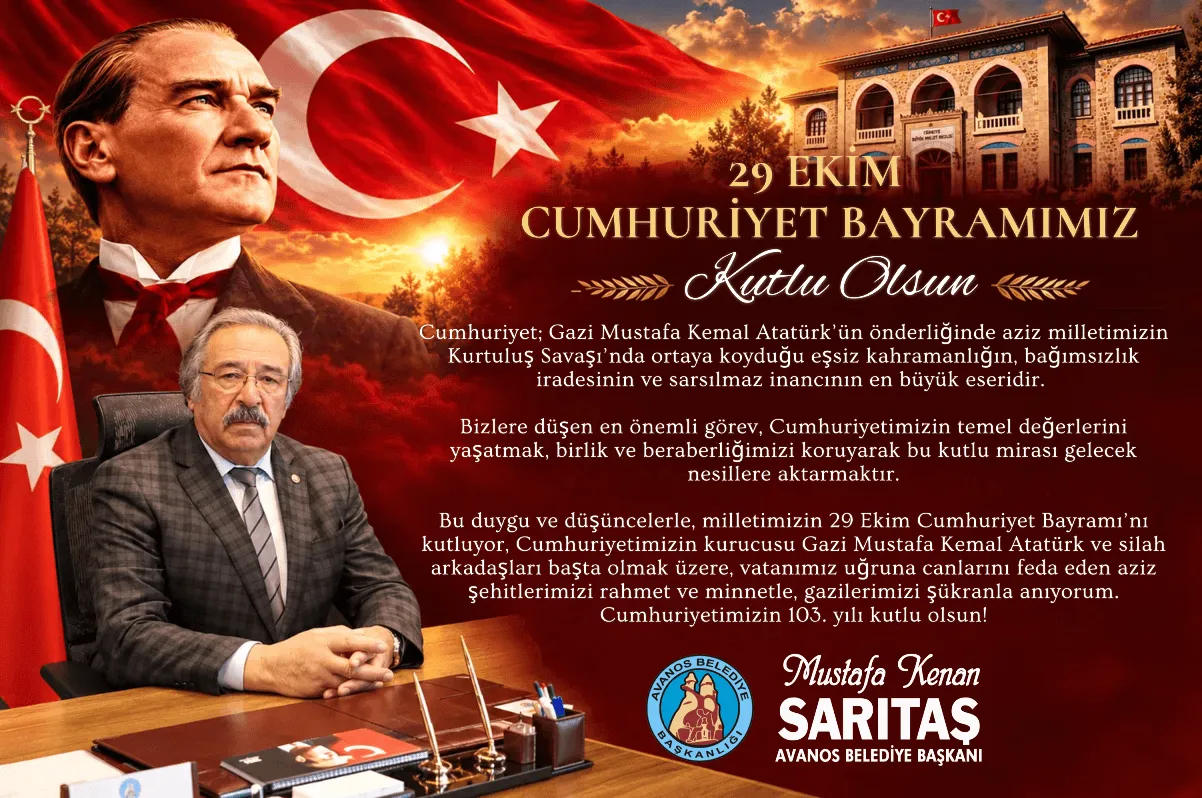 Cumhuriyet Bayramı kutlu olsun