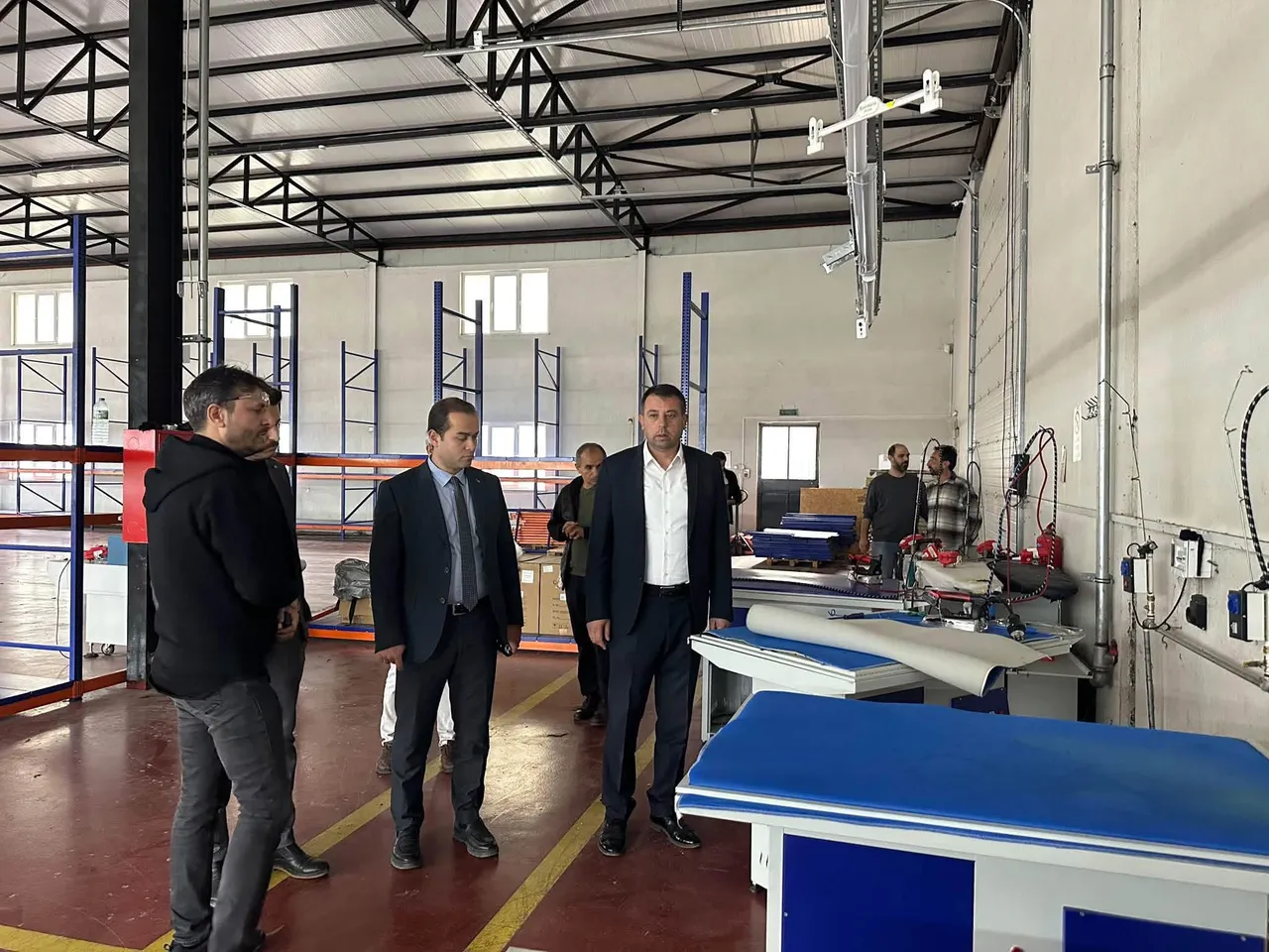 Doğanhisar Kaymakamı Yolal tekstil işletmesine ziyareti