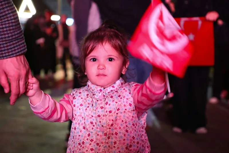 103. Yıl Cumhuriyet Yürüyüşü yapıldı