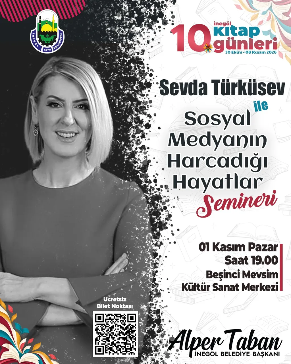 İnegöl kitap günlerinde yazar buluşmaları başlıyor