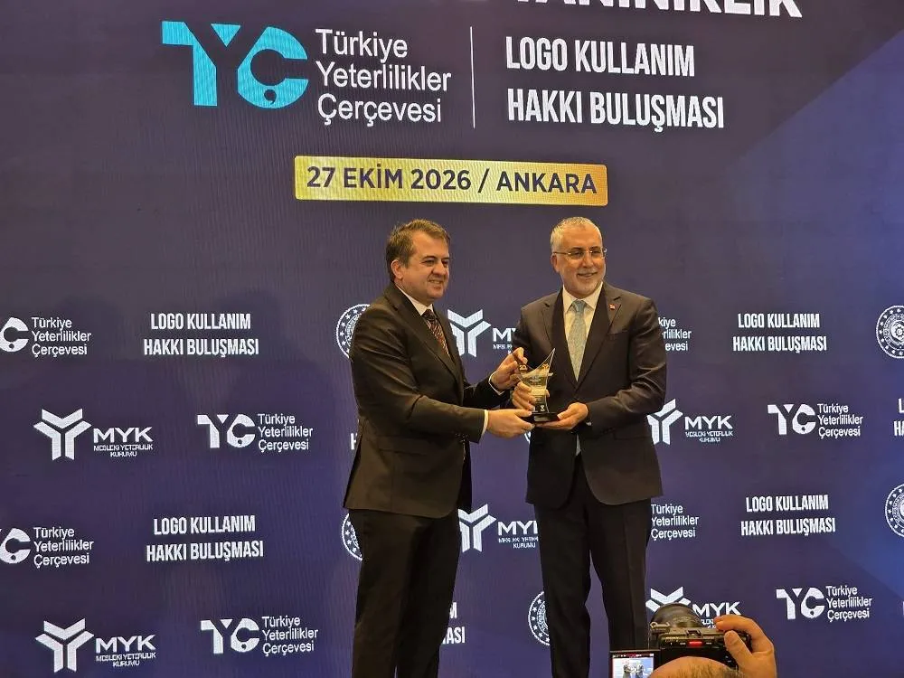 Çukurova Üniversitesine Türkiye Yeterlilikler Çerçevesi logo kullanım hakkı