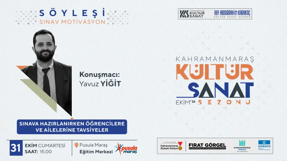 Büyükşehir’den 31 Ekim’de edebiyat ve gençlik için iki özel buluşma