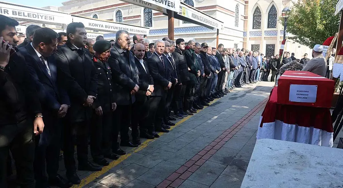 Konya’da Muratpaşa Kaymakamı Kara’ya son veda