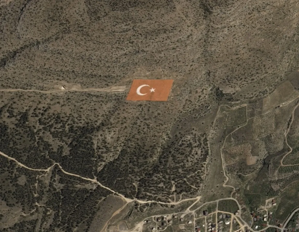 Mut’un gururu, Türkiye’nin sembolü uzaydan görüntülendi