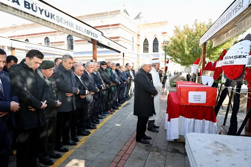 Muratpaşa Kaymakamı Kara, memleketi Konya’da son yolculuğuna uğurlandı