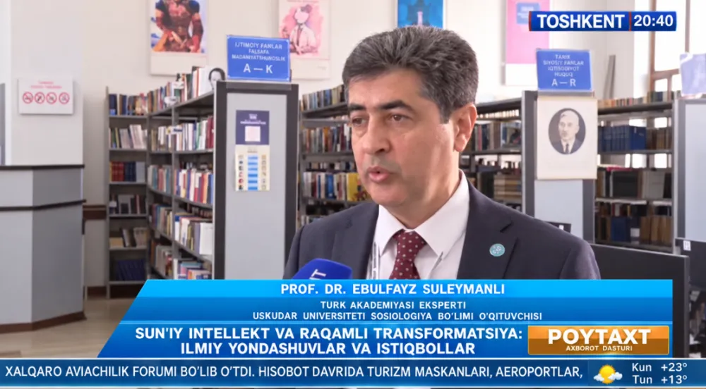 Ebulfez Süleymanlı, Türk Barometresi 2026 araştırmasını Özbekistan’da tanıttı
