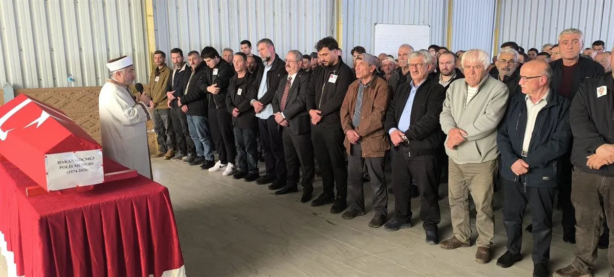 Polis Memuru Hakan GÖÇMEZ son yolculuğuna uğurlandı