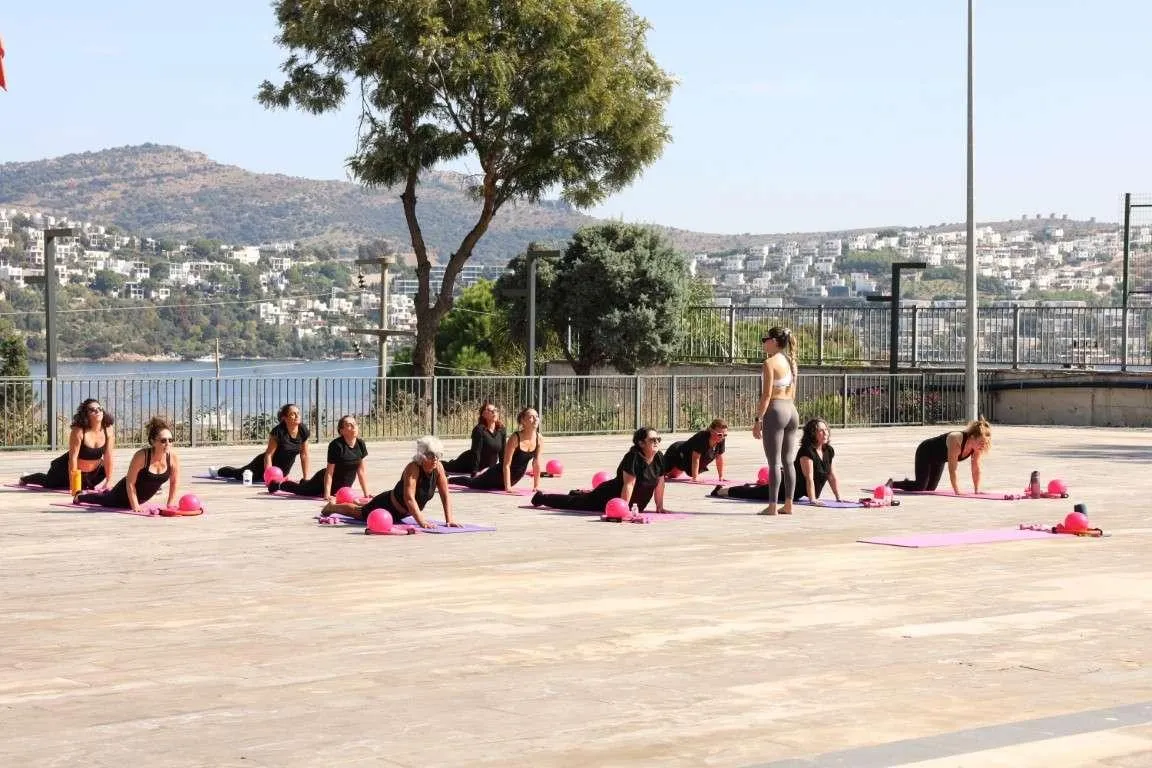 Serbay Ilıcak Spor ve Kültür Kompleksinde pilates dersleri devam ediyor