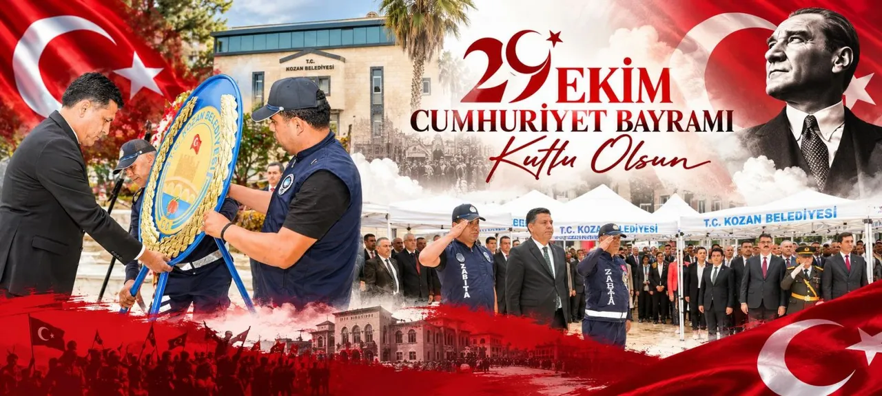 Kozan Belediyesi, çelenk sunma törenine katıldı
