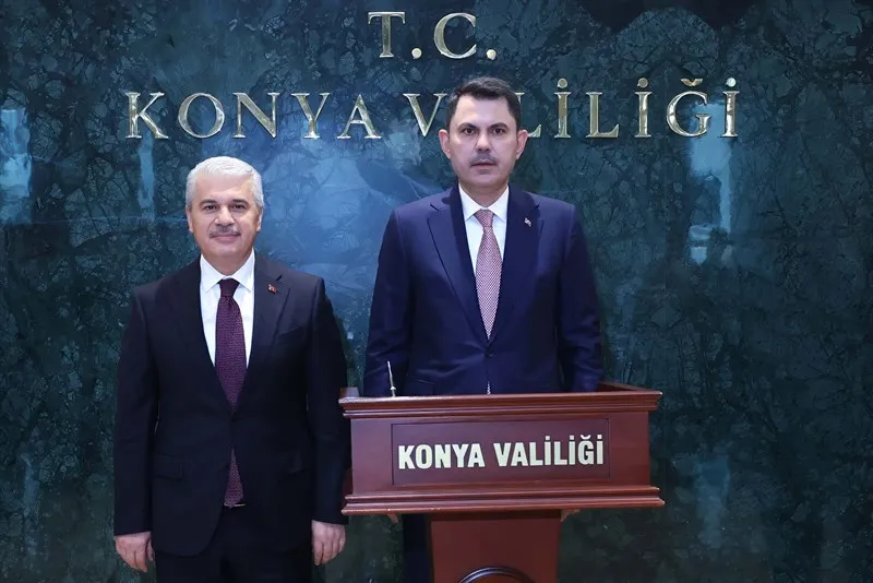 Çevre, Şehircilik ve İklim Değişikliği Bakanı Kurum, Konya Valiliğini ziyaret etti